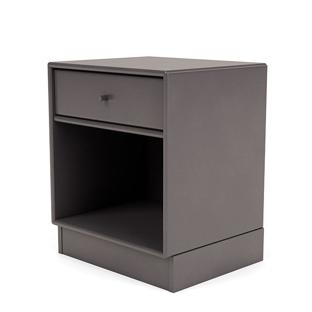 [product_category]-Montana Dream Nightstand With 7 Cm Plinth, Coffee Brown-Montana Furniture-5714322382083-000DREAM-35-07-MON-1