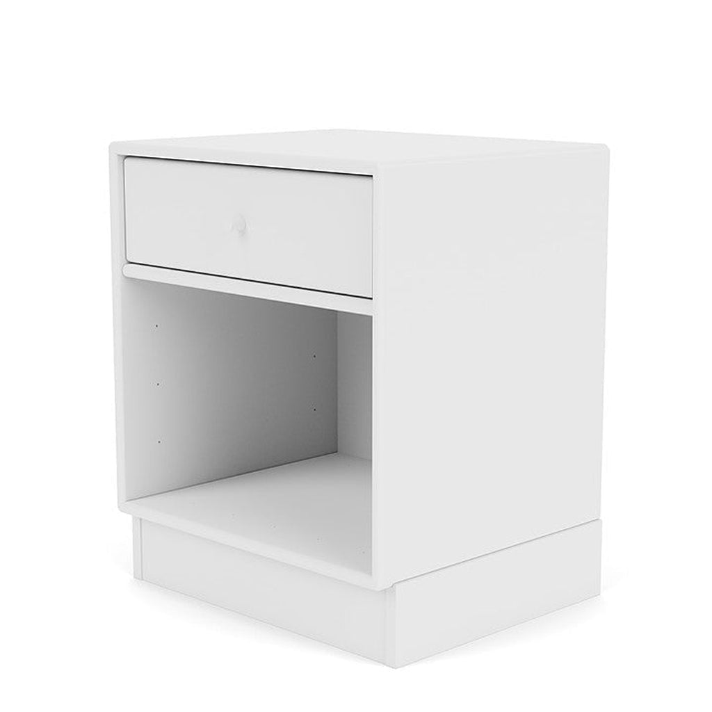 [product_category]-Montana Dream Nightstand With 7 Cm Plinth, Snow White-Montana Furniture-5714322382229-000DREAM-38-07-MON-1