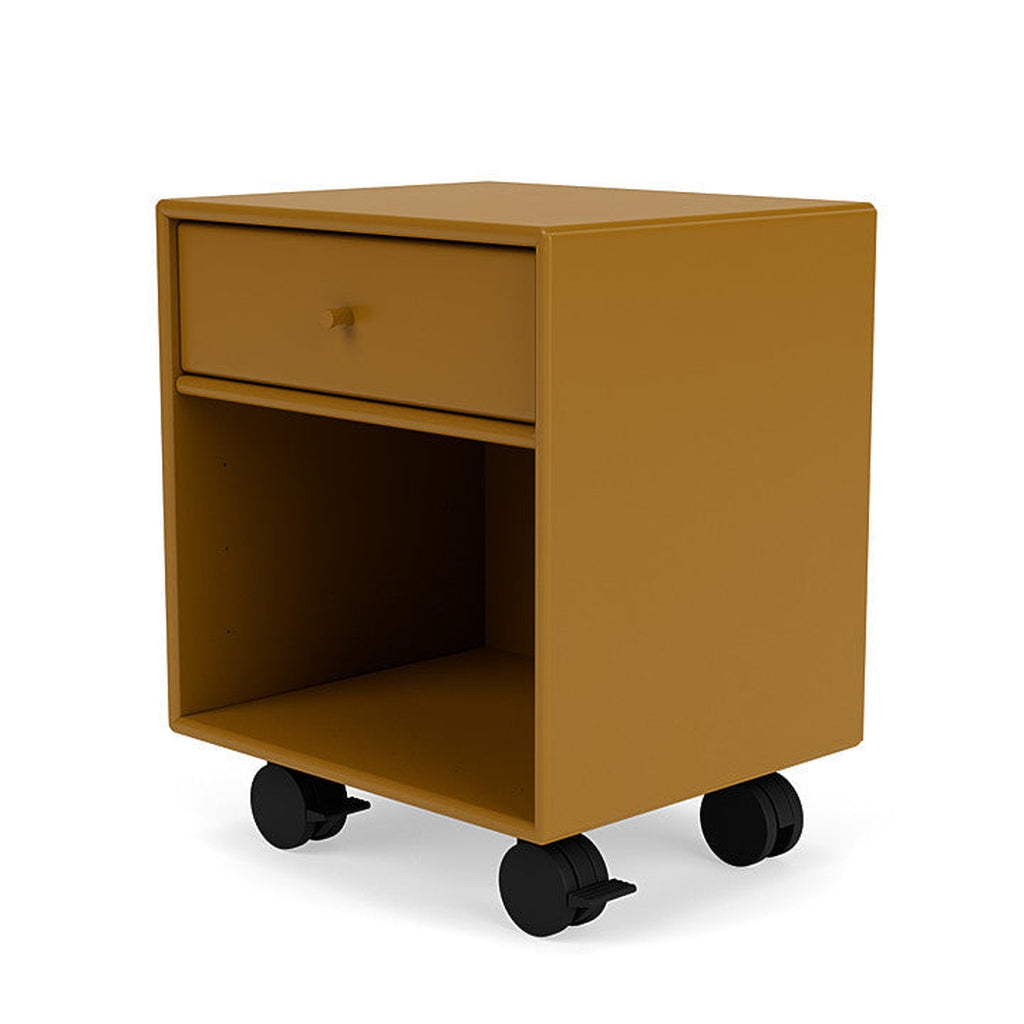 [product_category]-Montana Dream Nightstand With Castors, Amber Yellow-Montana Furniture-5714322380447-000DREAM-142-05-MON-1