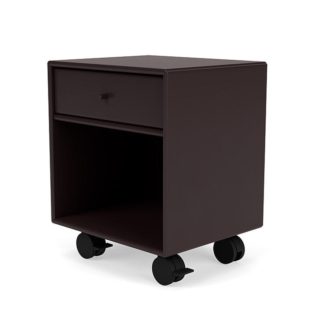 [product_category]-Montana Dream Nightstand With Castors, Balsamic Brown-Montana Furniture-5714322381611-000DREAM-160-05-MON-1