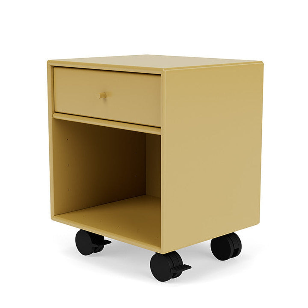 [product_category]-Montana Dream Nightstand With Castors, Cumin Yellow-Montana Furniture-5714322381437-000DREAM-157-05-MON-1
