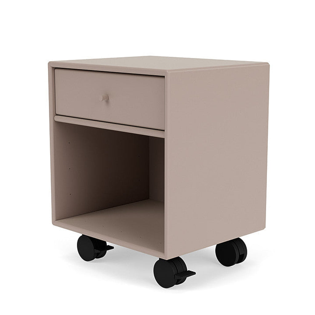 [product_category]-Montana Dream Nightstand With Castors, Mushroom Brown-Montana Furniture-5714322205290-000DREAM-137-05-MON-1