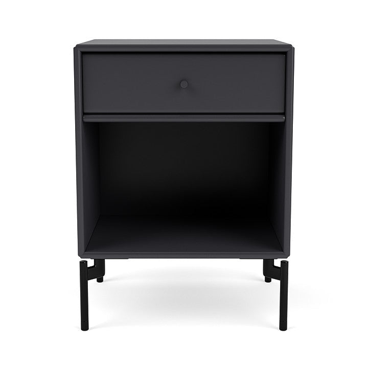 [product_category]-Montana Dream Nightstand With Legs, Anthracite/Black-Montana Furniture-5714322204989-000DREAM-04-03-MON-2