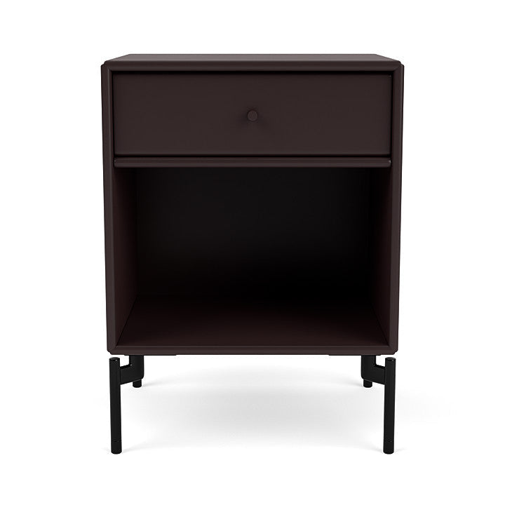 [product_category]-Montana Dream Nightstand With Legs, Balsamic/Black-Montana Furniture-5714322354844-000DREAM-160-03-MON-2
