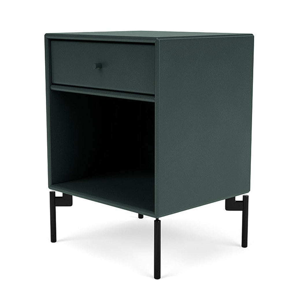 [product_category]-Montana Dream Nightstand With Legs, Black Jade/Black-Montana Furniture-5714322381819-000DREAM-163-03-MON-1