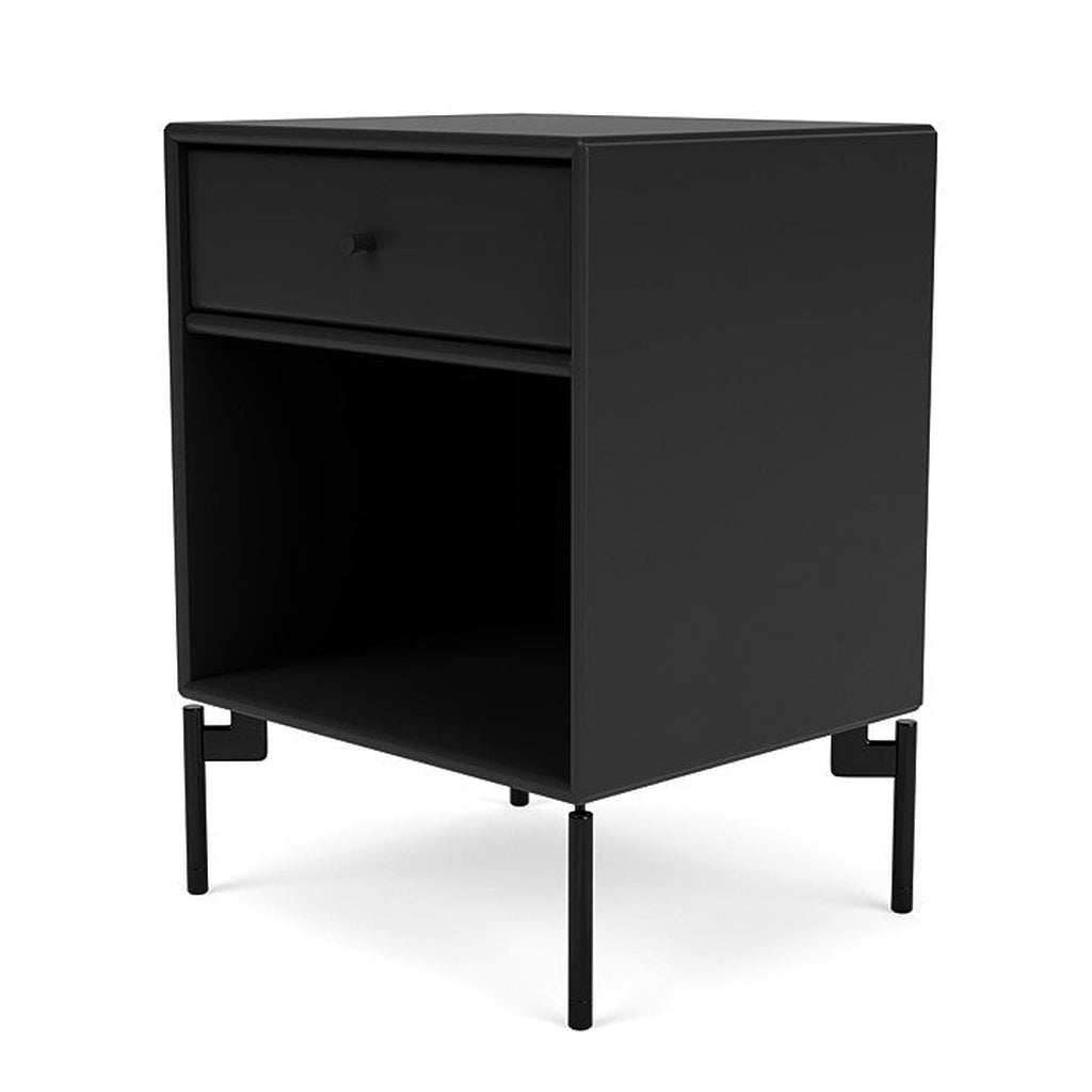 [product_category]-Montana Dream Nightstand With Legs, Black/Black-Montana Furniture-5714322309097-000DREAM-05-03-MON-1