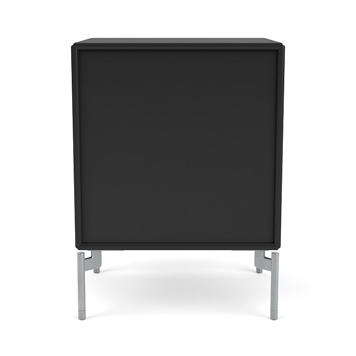 [product_category]-Montana Dream Nightstand With Legs, Black/Matt Chrome-Montana Furniture-5714322010856-000DREAM-05-01-MON-4
