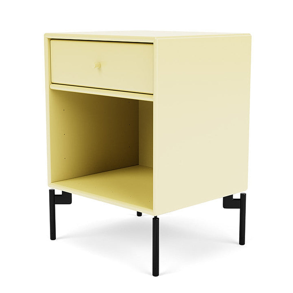 [product_category]-Montana Dream Nightstand With Legs, Camomile/Black-Montana Furniture-5714322381536-000DREAM-159-03-MON-1