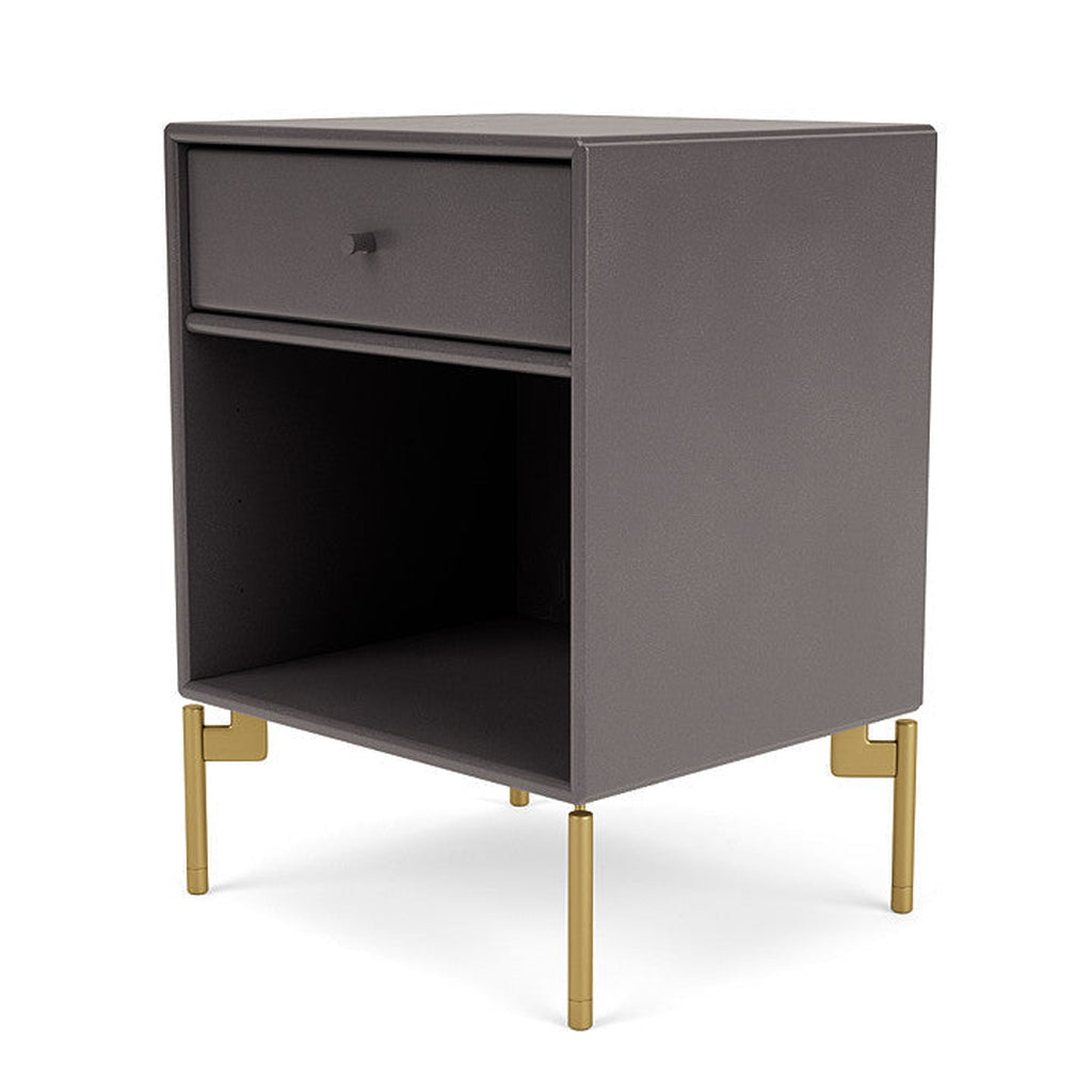 [product_category]-Montana Dream Nightstand With Legs, Coffee/Brass-Montana Furniture-5714322382090-000DREAM-35-09-MON-1