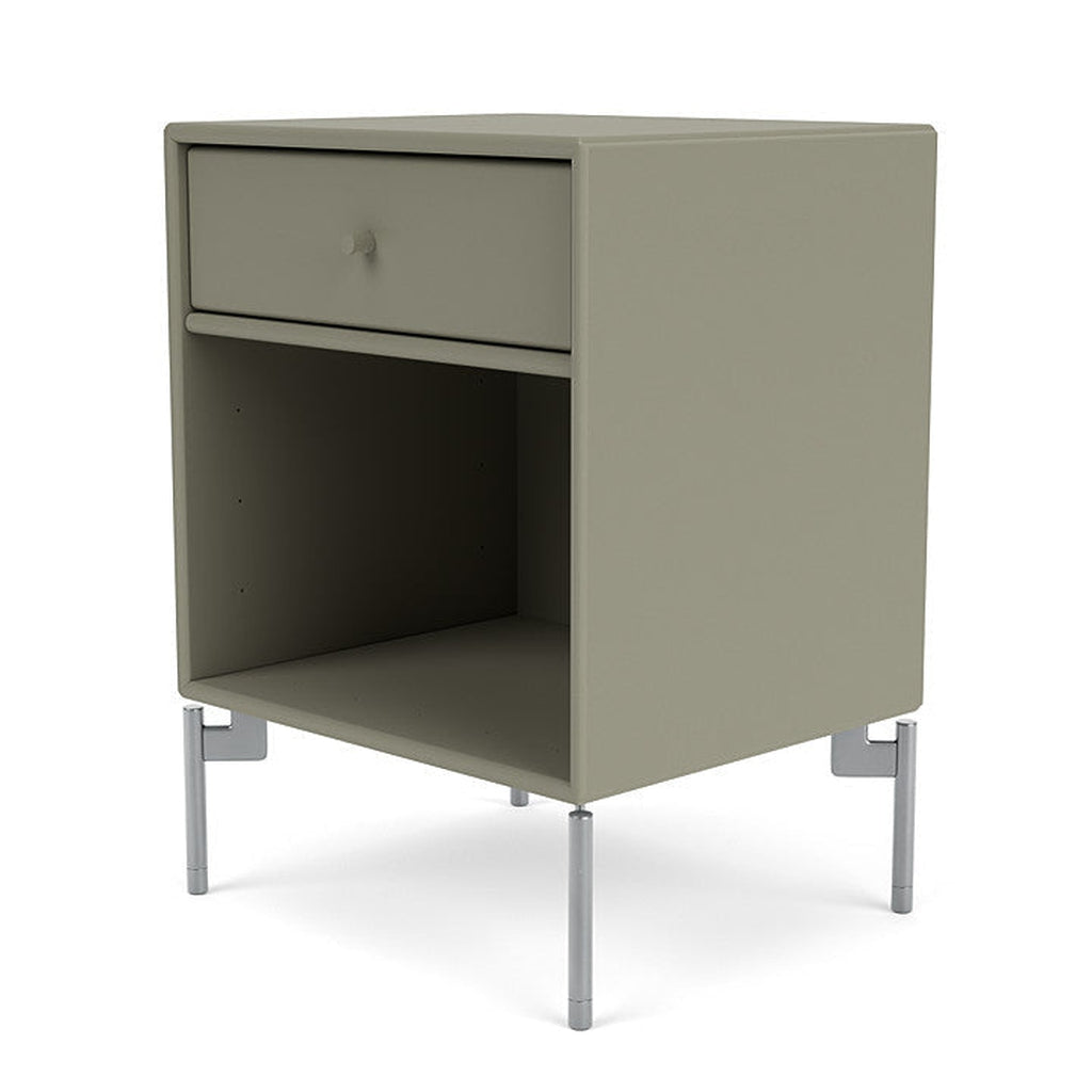 [product_category]-Montana Dream Nightstand With Legs, Fennel/Matt Chrome-Montana Furniture-5714322380560-000DREAM-144-01-MON-1
