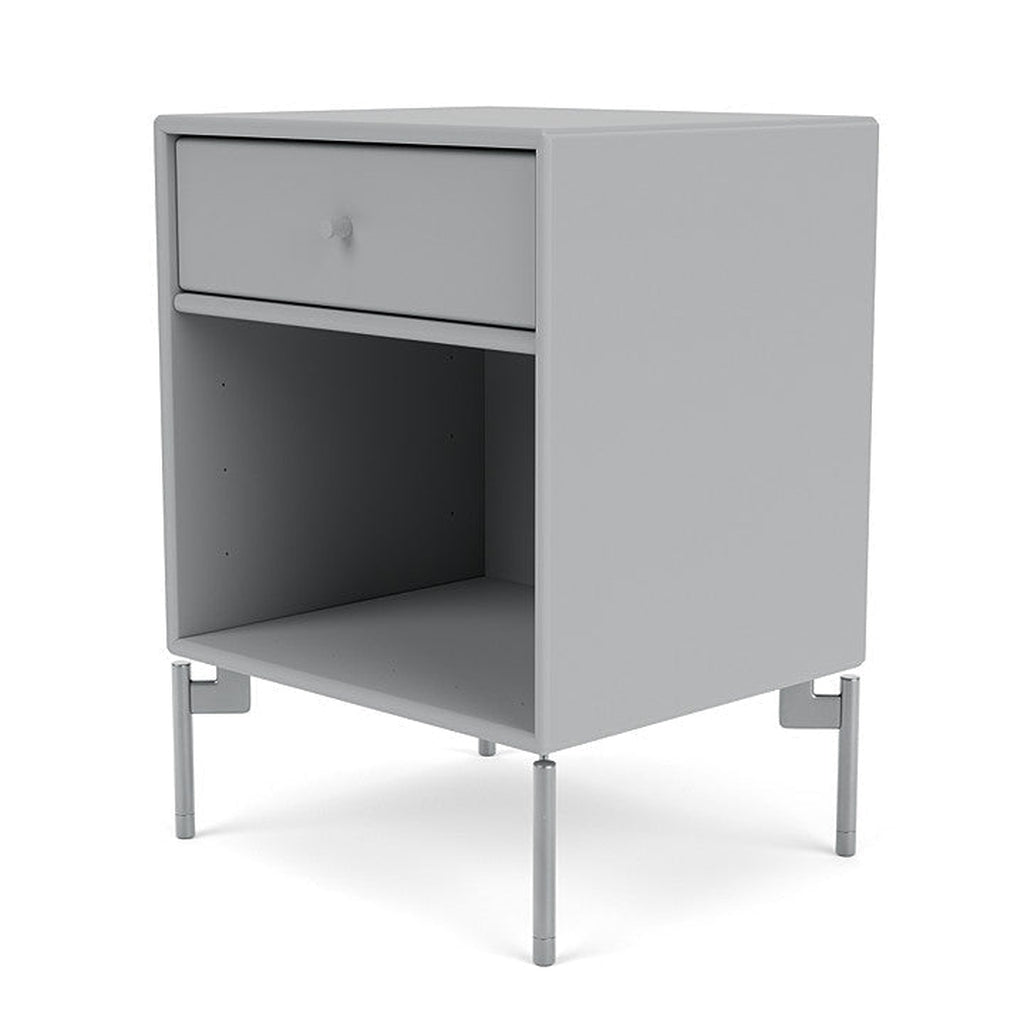 [product_category]-Montana Dream Nightstand With Legs, Fjord/Matt Chrome-Montana Furniture-5714322010832-000DREAM-02-01-MON-1