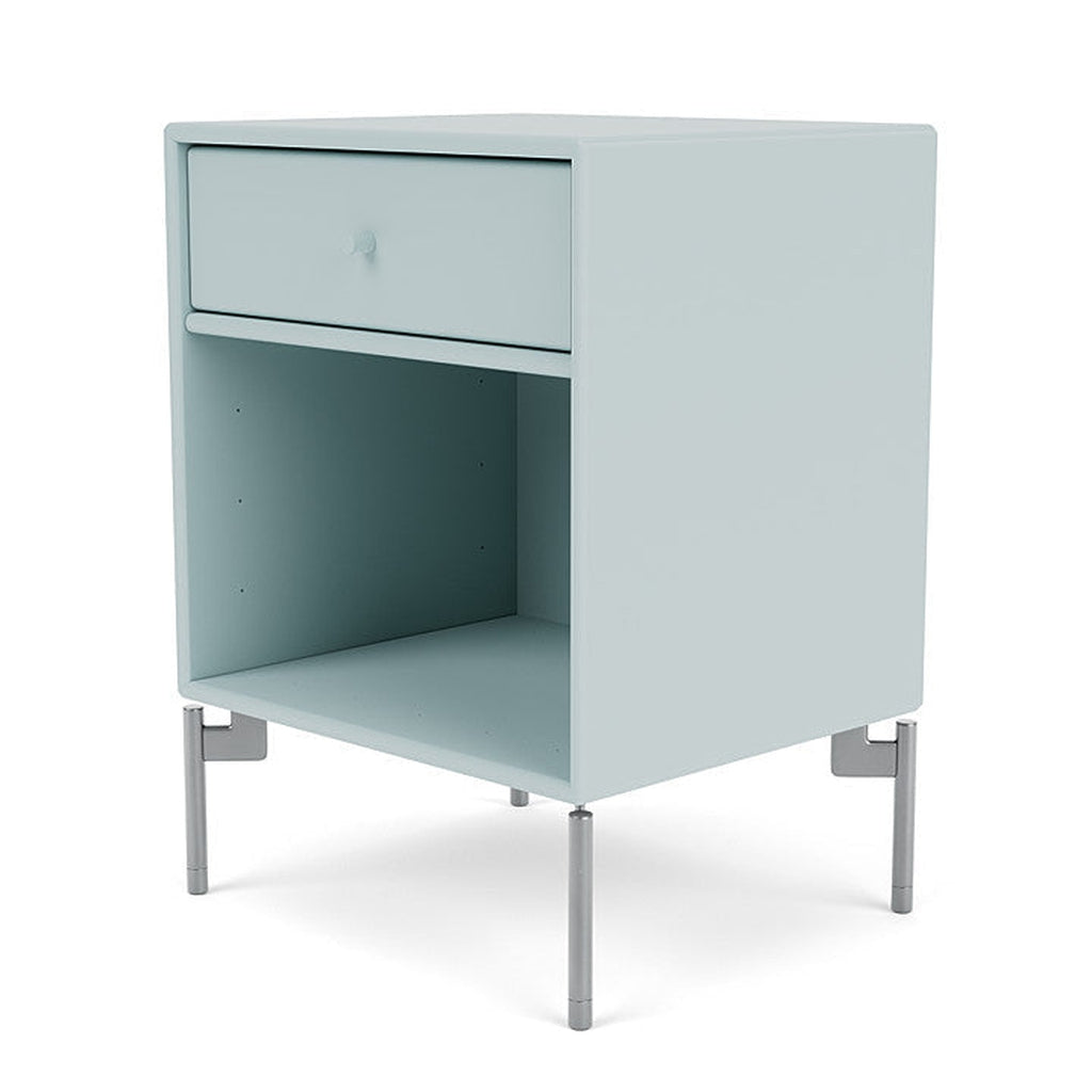 [product_category]-Montana Dream Nightstand With Legs, Flint/Matt Chrome-Montana Furniture-5714322380867-000DREAM-148-01-MON-1