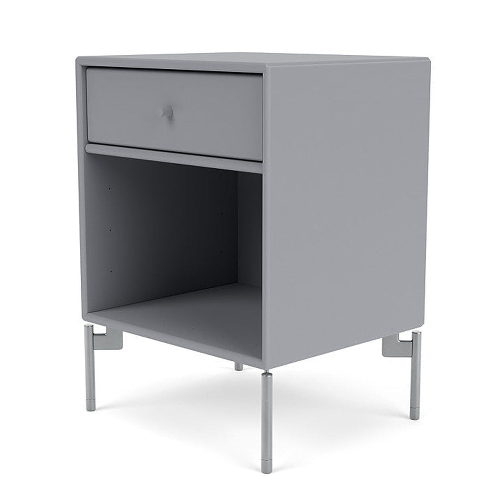 [product_category]-Montana Dream Nightstand With Legs, Graphic/Matt Chrome-Montana Furniture-5714322379977-000DREAM-100-01-MON-1