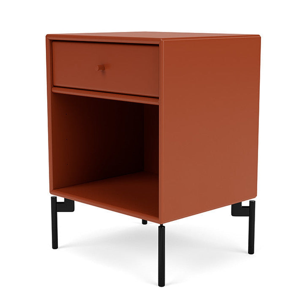 [product_category]-Montana Dream Nightstand With Legs, Hokkaido/Black-Montana Furniture-5714322381734-000DREAM-162-03-MON-1