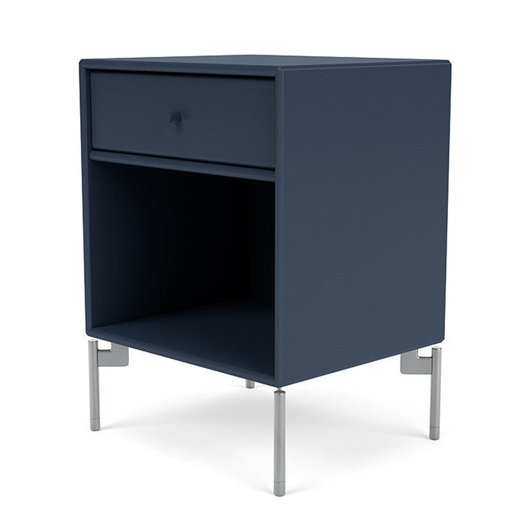 [product_category]-Montana Dream Nightstand With Legs, Juniper/Matt Chrome-Montana Furniture-5714322317931-000DREAM-138-01-MON-1