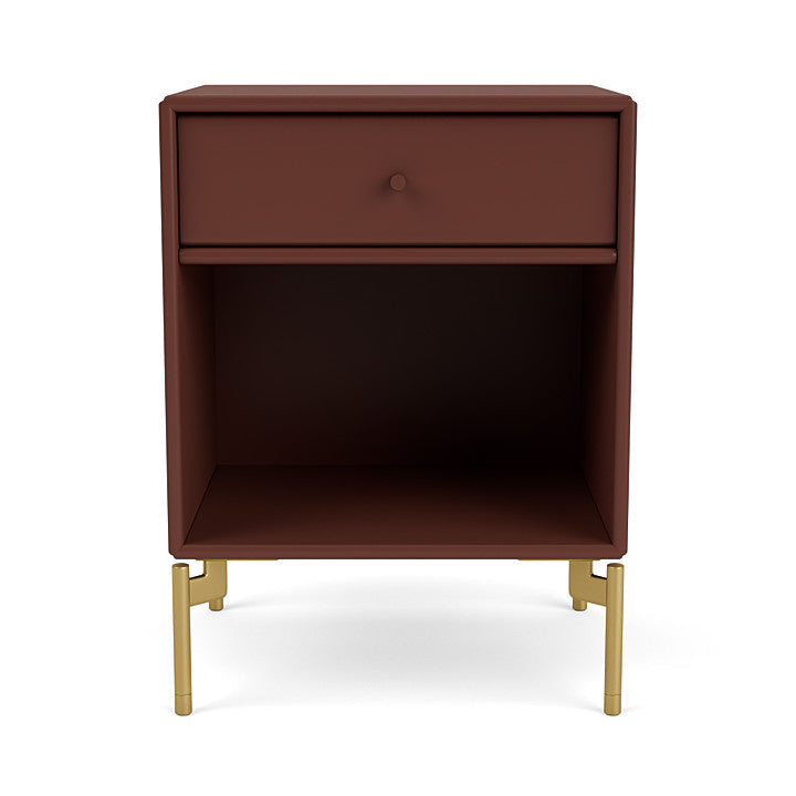 [product_category]-Montana Dream Nightstand With Legs, Masala/Brass-Montana Furniture-5714322381321-000DREAM-155-09-MON-2