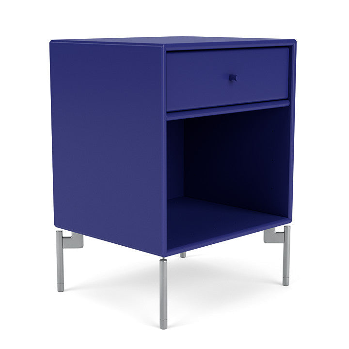 [product_category]-Montana Dream Nightstand With Legs, Monarch Blue/Matt Chrome-Montana Furniture-5714322010887-000DREAM-135-01-MON-3