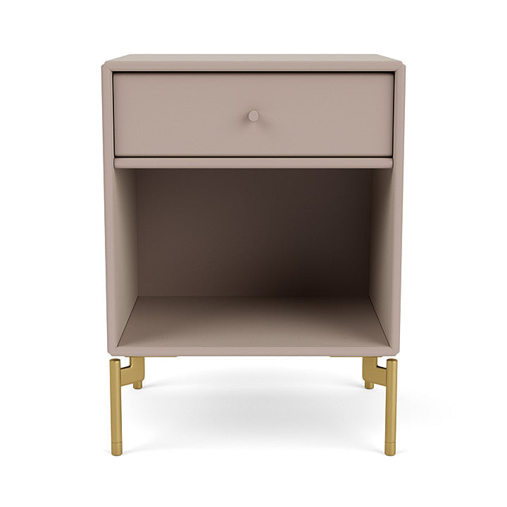[product_category]-Montana Dream Nightstand With Legs, Mushroom Brown/Brass-Montana Furniture-5714322205320-000DREAM-137-09-MON-2