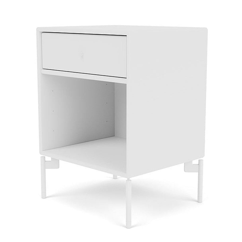 [product_category]-Montana Dream Nightstand With Legs, New White/Snow White-Montana Furniture-5714322205115-000DREAM-101-02-MON-1
