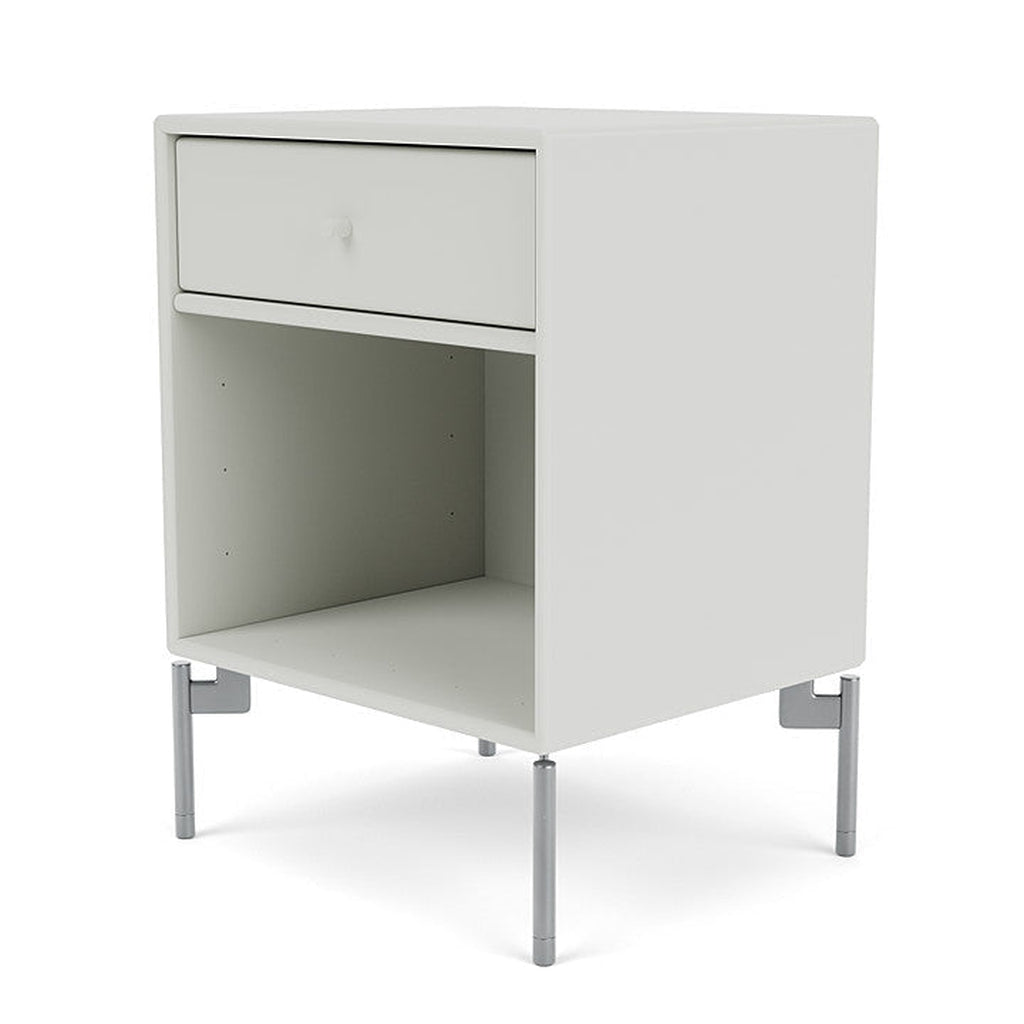 [product_category]-Montana Dream Nightstand With Legs, Nordic/Matt Chrome-Montana Furniture-5714322010863-000DREAM-09-01-MON-1
