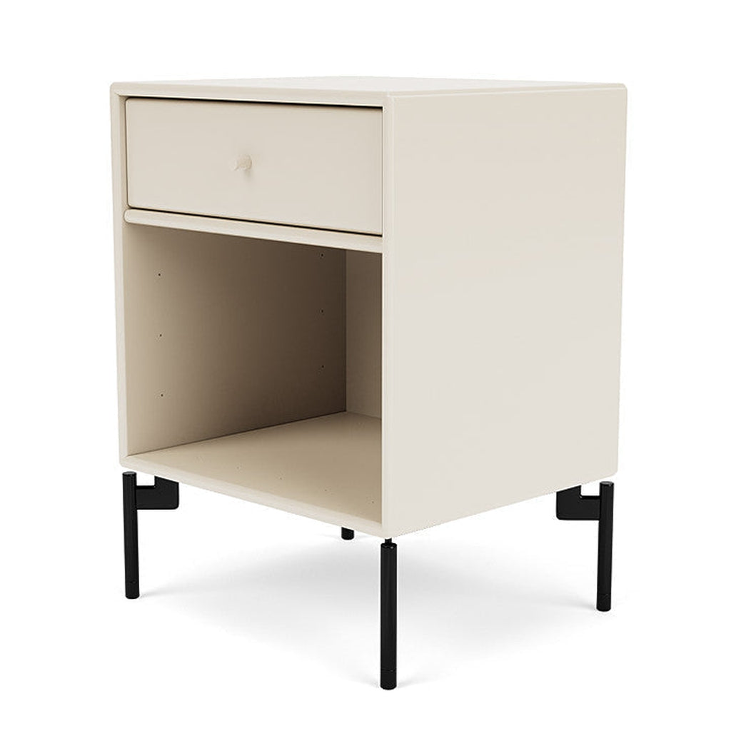 [product_category]-Montana Dream Nightstand With Legs, Oat/Black-Montana Furniture-5714322381475-000DREAM-158-03-MON-1