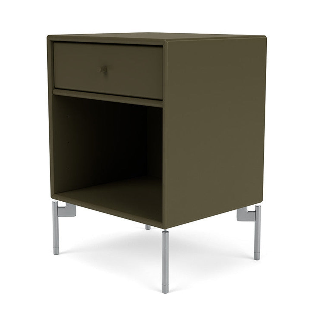 [product_category]-Montana Dream Nightstand With Legs, Oregano/Matt Chrome-Montana Furniture-5714322380188-000DREAM-139-01-MON-1
