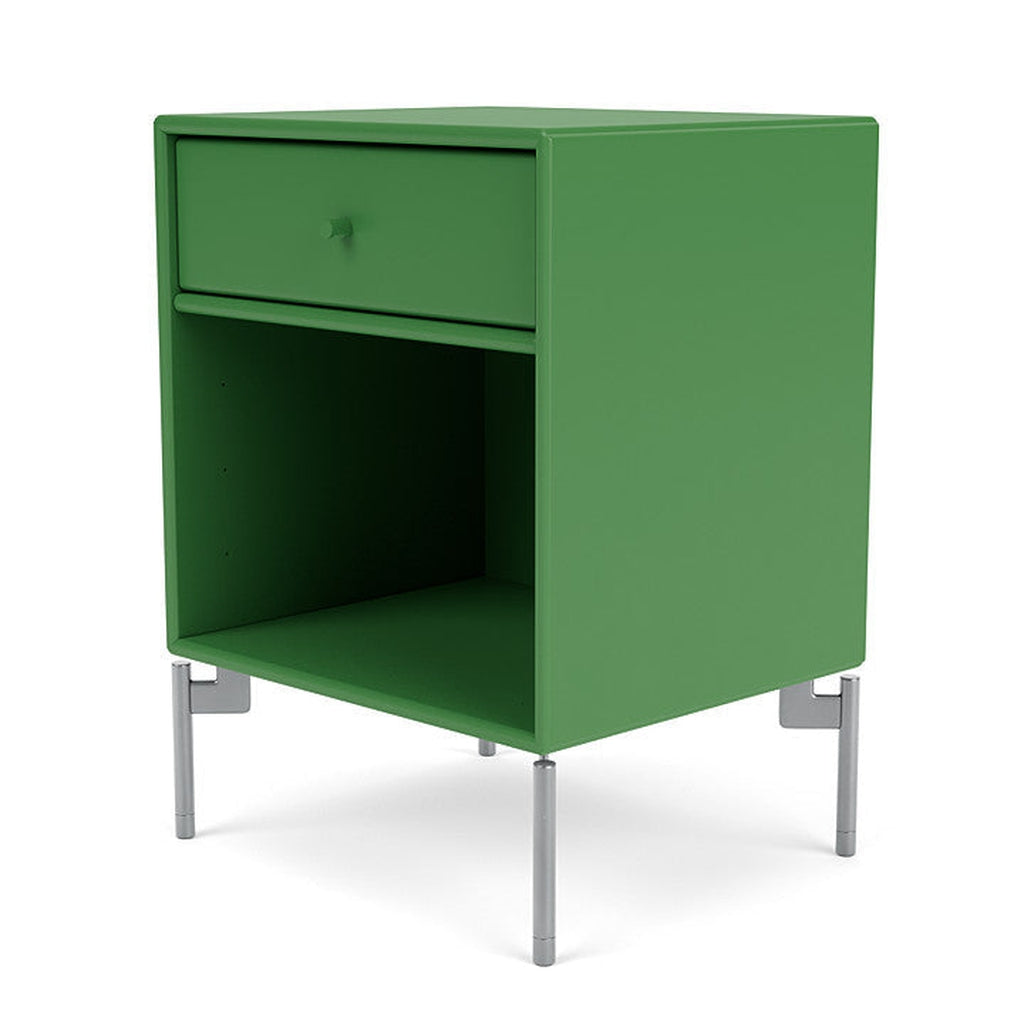 [product_category]-Montana Dream Nightstand With Legs, Parsley/Matt Chrome-Montana Furniture-5714322381093-000DREAM-152-01-MON-1