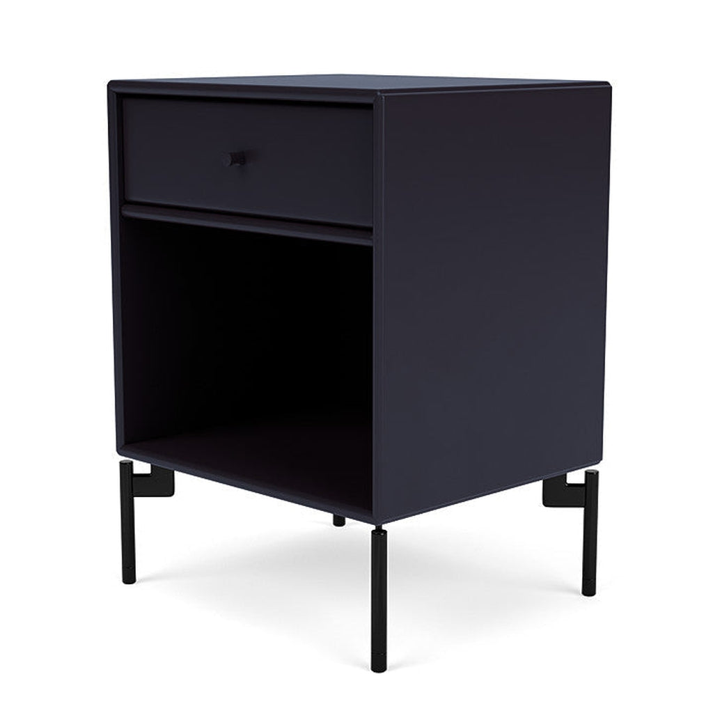 [product_category]-Montana Dream Nightstand With Legs, Shadow/Black-Montana Furniture-5714322380812-000DREAM-147-03-MON-1