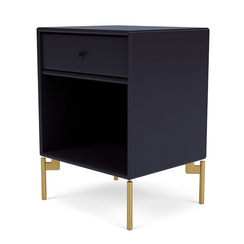 [product_category]-Montana Dream Nightstand With Legs, Shadow/Brass-Montana Furniture-5714322380850-000DREAM-147-09-MON-1