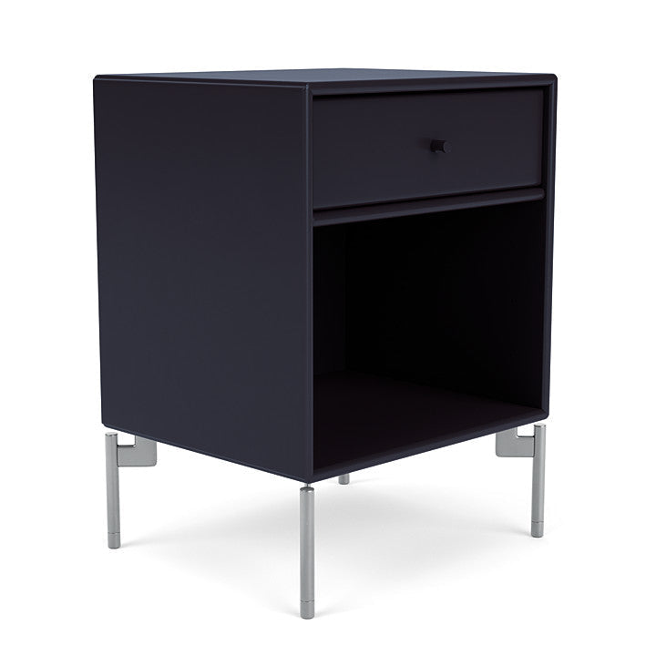 [product_category]-Montana Dream Nightstand With Legs, Shadow/Matt Chrome-Montana Furniture-5714322380799-000DREAM-147-01-MON-3