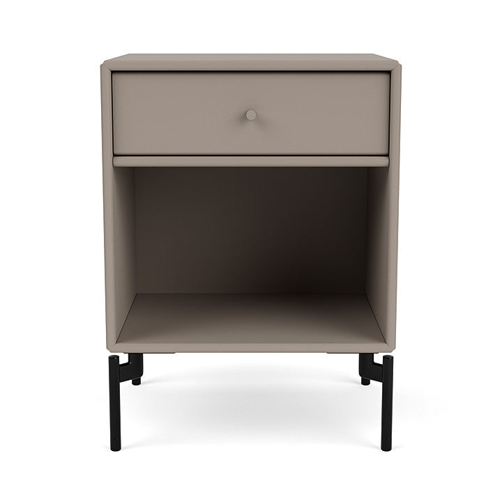 [product_category]-Montana Dream Nightstand With Legs, Truffle/Black-Montana Furniture-5714322380355-000DREAM-141-03-MON-2