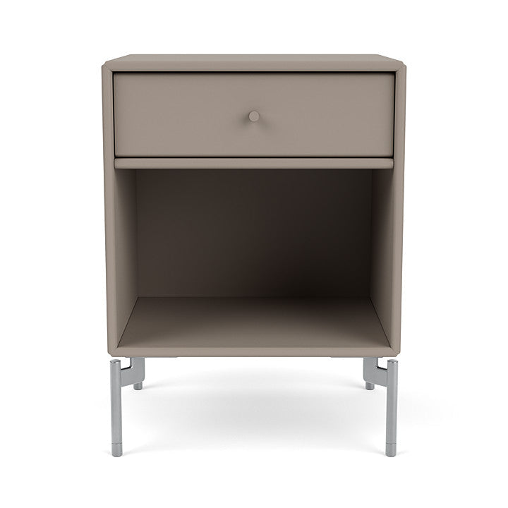 [product_category]-Montana Dream Nightstand With Legs, Truffle/Matt Chrome-Montana Furniture-5714322364881-000DREAM-141-01-MON-2