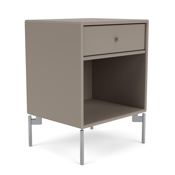 [product_category]-Montana Dream Nightstand With Legs, Truffle/Matt Chrome-Montana Furniture-5714322364881-000DREAM-141-01-MON-3
