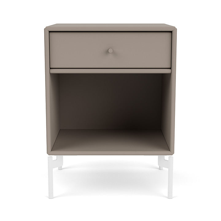 [product_category]-Montana Dream Nightstand With Legs, Truffle/Snow White-Montana Furniture-5714322380348-000DREAM-141-02-MON-2