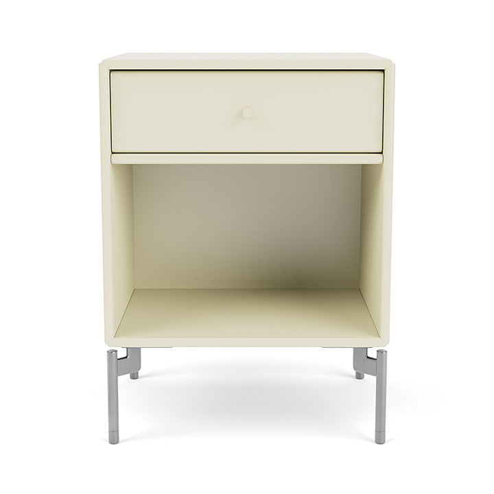 [product_category]-Montana Dream Nightstand With Legs, Vanilla/Matt Chrome-Montana Furniture-5714322205337-000DREAM-150-01-MON-2