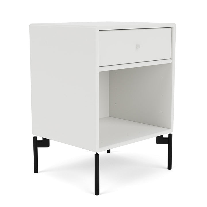 [product_category]-Montana Dream Nightstand With Legs, White/Black-Montana Furniture-5714322379809-000DREAM-01-03-MON-3