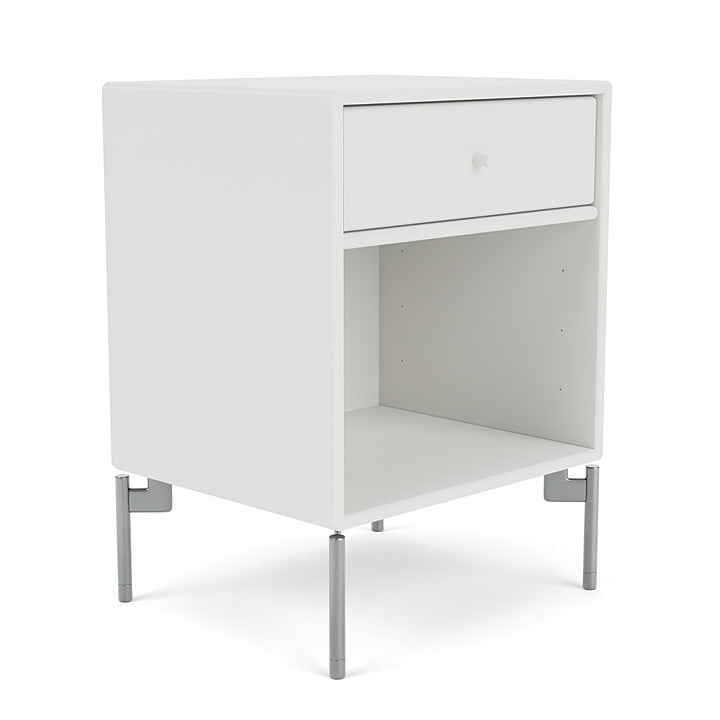 [product_category]-Montana Dream Nightstand With Legs, White/Matt Chrome-Montana Furniture-5714322317924-000DREAM-01-01-MON-3