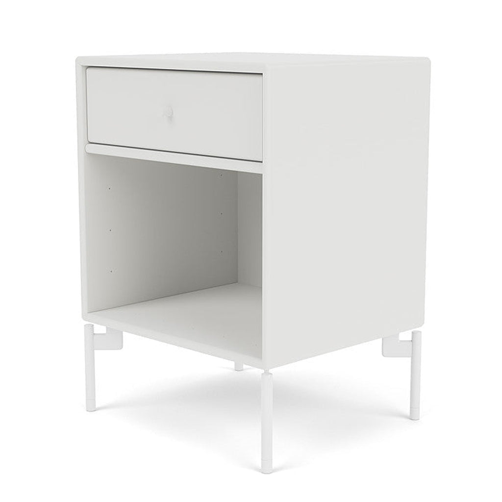 [product_category]-Montana Dream Nightstand With Legs, White/Snow White-Montana Furniture-5714322379793-000DREAM-01-02-MON-1