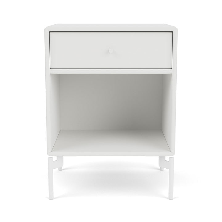 [product_category]-Montana Dream Nightstand With Legs, White/Snow White-Montana Furniture-5714322379793-000DREAM-01-02-MON-2