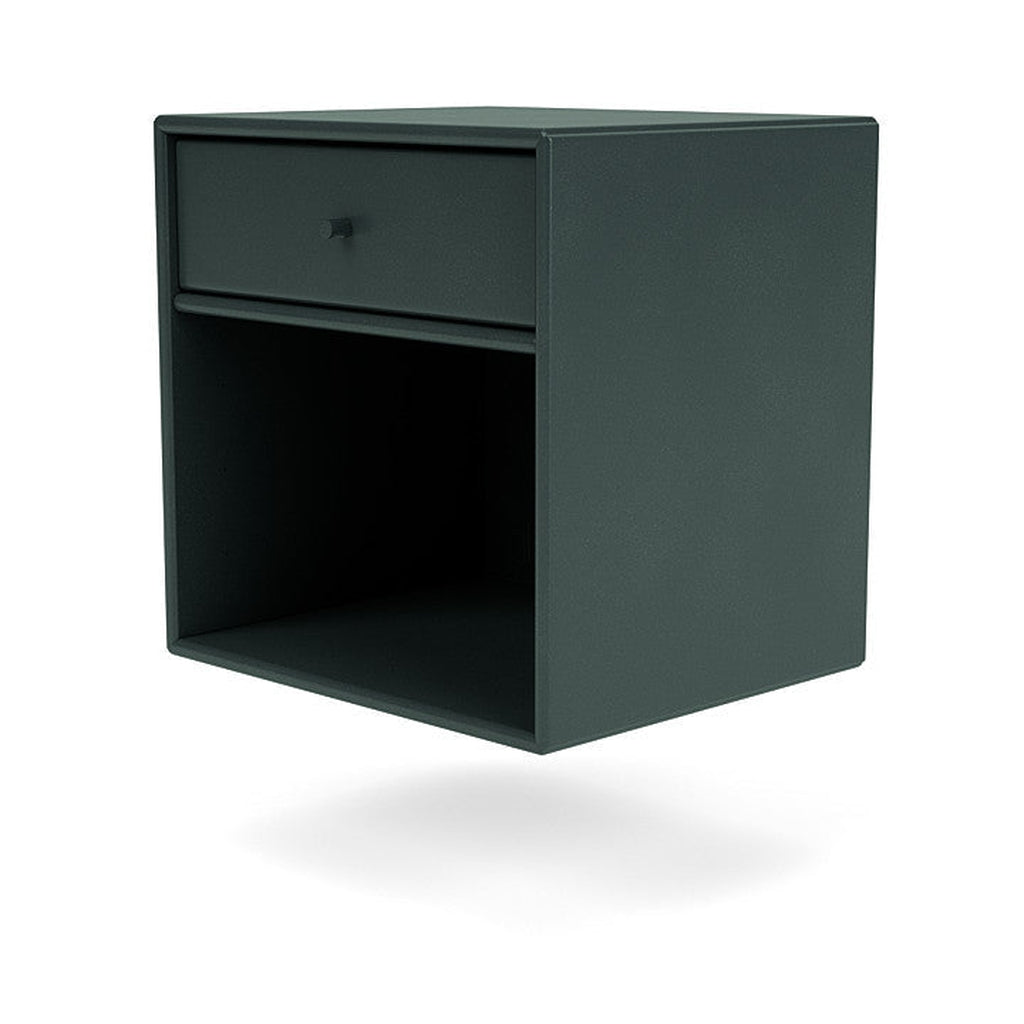 [product_category]-Montana Dream Nightstand With Suspension Rail, Black Jade-Montana Furniture-5714322381826-000DREAM-163-04-MON-1