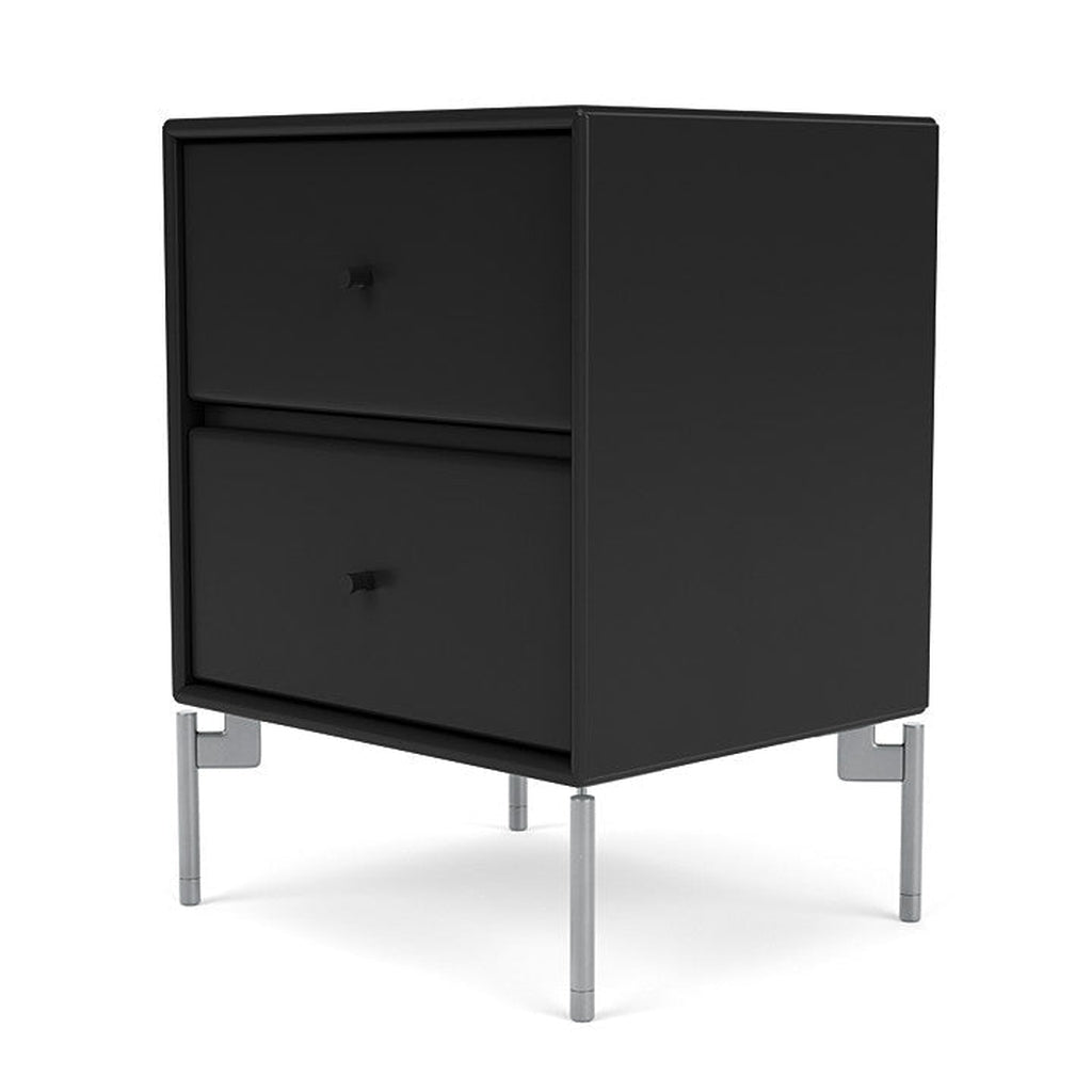 [product_category]-Montana Drift Drawer Module With Legs, Black/Matt Chrome-Montana Furniture-5714322382441-000DRIFT-05-01-MON-1