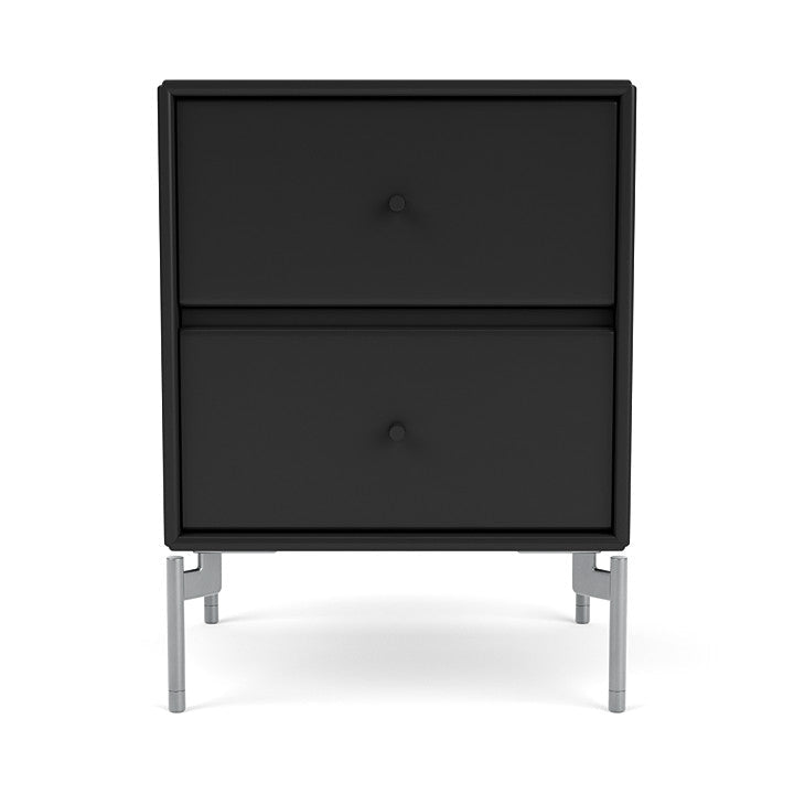 [product_category]-Montana Drift Drawer Module With Legs, Black/Matt Chrome-Montana Furniture-5714322382441-000DRIFT-05-01-MON-2