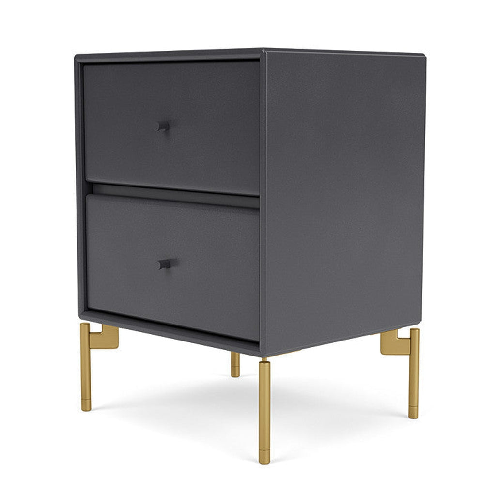 [product_category]-Montana Drift Drawer Module With Legs, Carbon Black/Brass-Montana Furniture-5714322384872-000DRIFT-36-09-MON-1