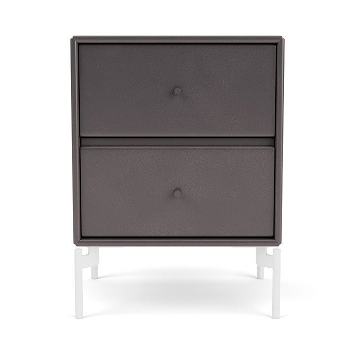 [product_category]-Montana Drift Drawer Module With Legs, Coffee/Snow White-Montana Furniture-5714322384735-000DRIFT-35-02-MON-2