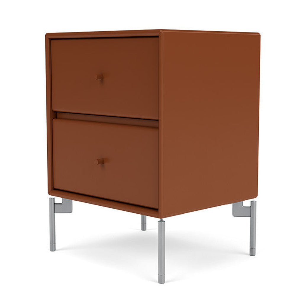 [product_category]-Montana Drift Drawer Module With Legs, Hazelnut/Matt Chrome-Montana Furniture-5714322383301-000DRIFT-146-01-MON-1