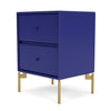 Modul zásuvky Montana s nohama, mosaz Monarch Blue/Mosaz