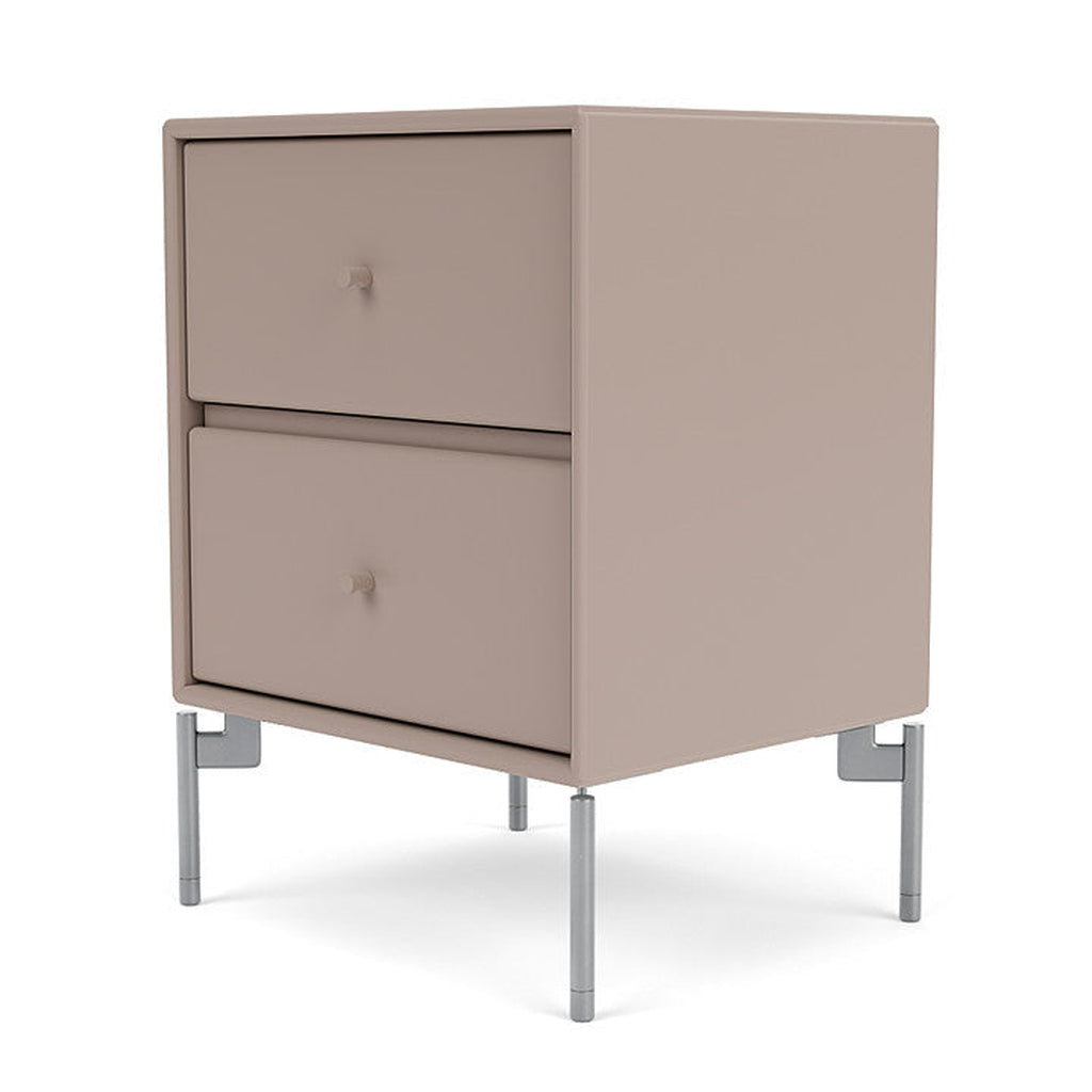 [product_category]-Montana Drift Drawer Module With Legs, Mushroom Brown/Matt Chrome-Montana Furniture-5714322205733-000DRIFT-137-01-MON-1