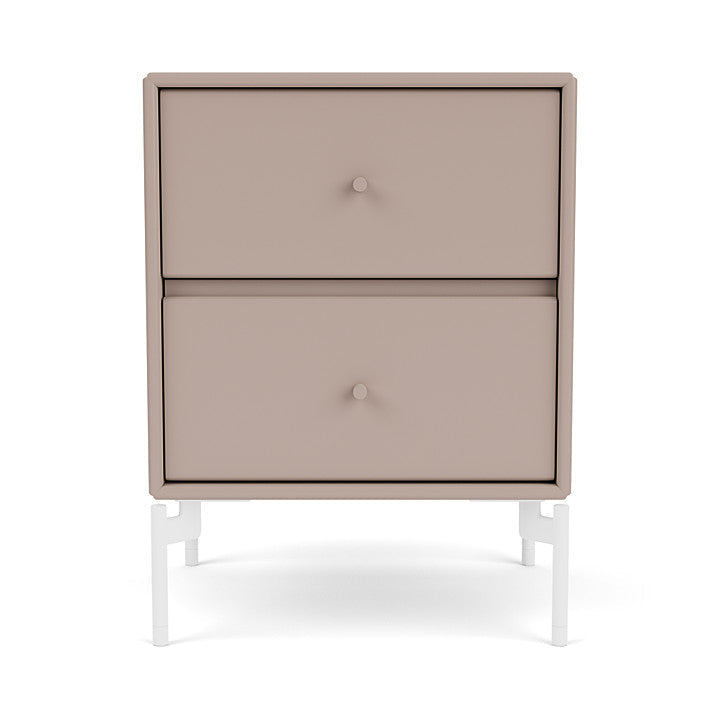 [product_category]-Montana Drift Drawer Module With Legs, Mushroom Brown/Snow White-Montana Furniture-5714322205740-000DRIFT-137-02-MON-2
