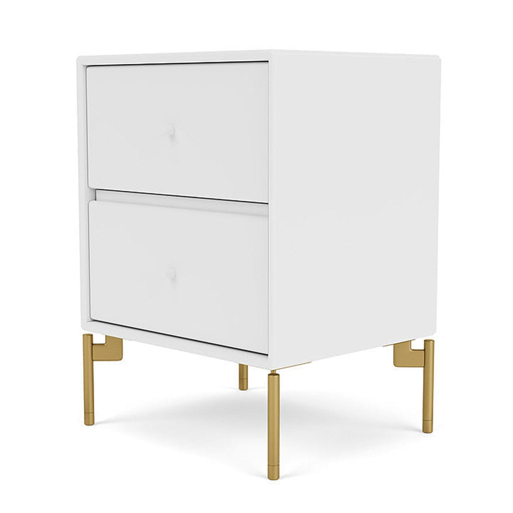 [product_category]-Montana Drift Drawer Module With Legs, Snow White/Brass-Montana Furniture-5714322384957-000DRIFT-38-09-MON-1