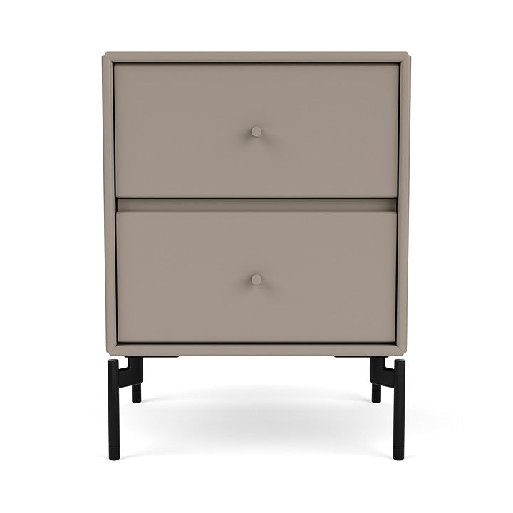 [product_category]-Montana Drift Drawer Module With Legs, Truffle/Black-Montana Furniture-5714322382922-000DRIFT-141-03-MON-2